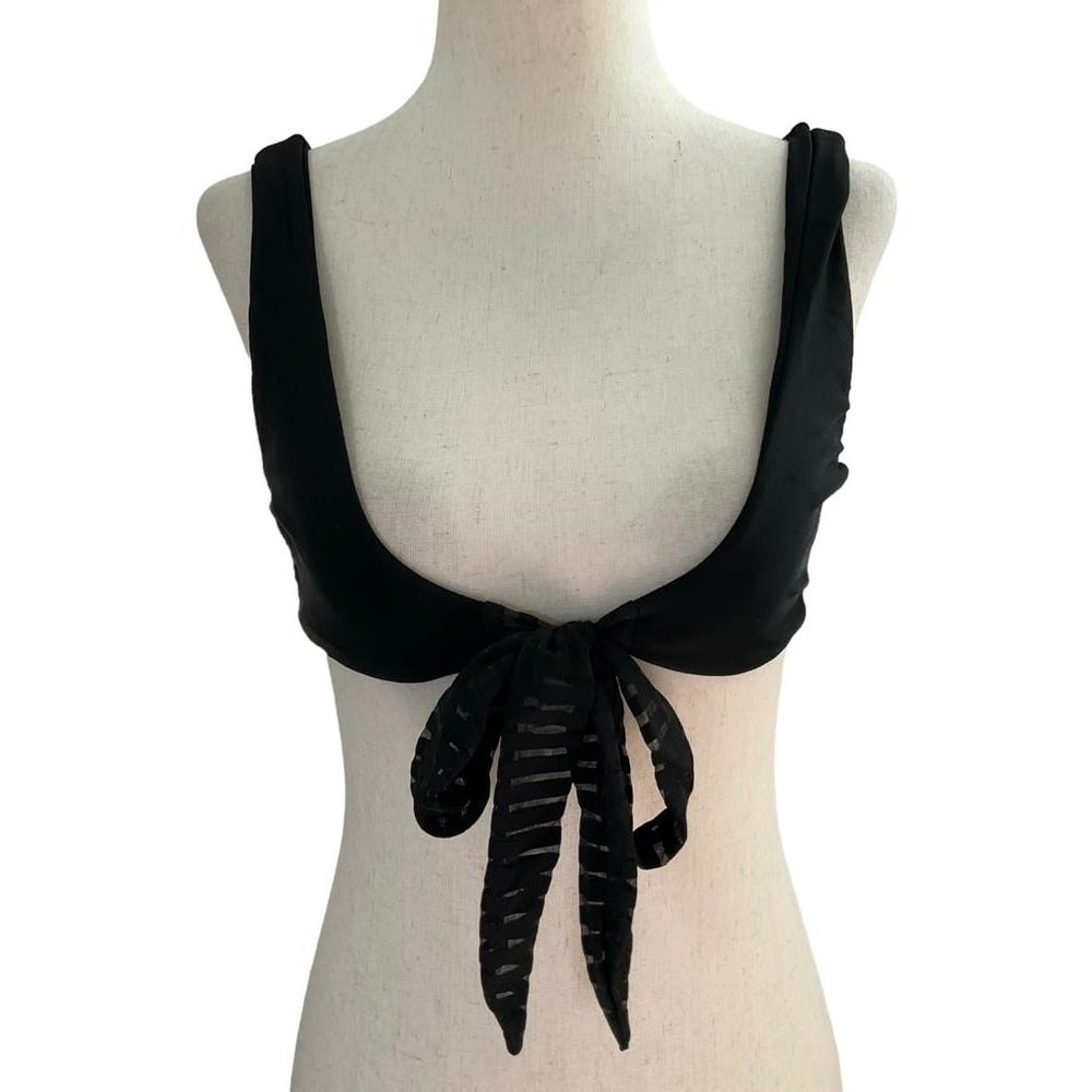 Love Wave Black Bikini Top (10E-14)